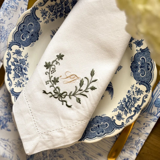 Personalised wedding napkin