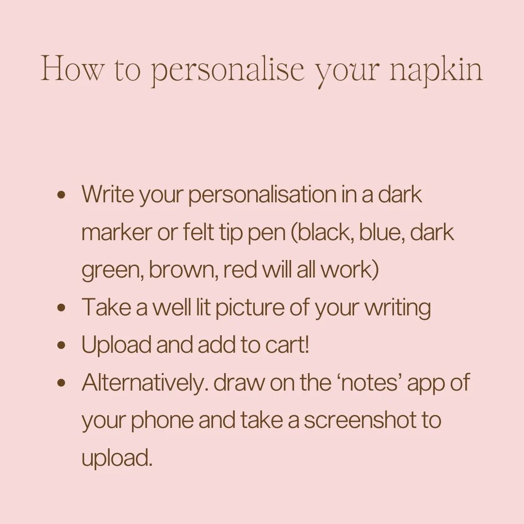 Personalising instructions