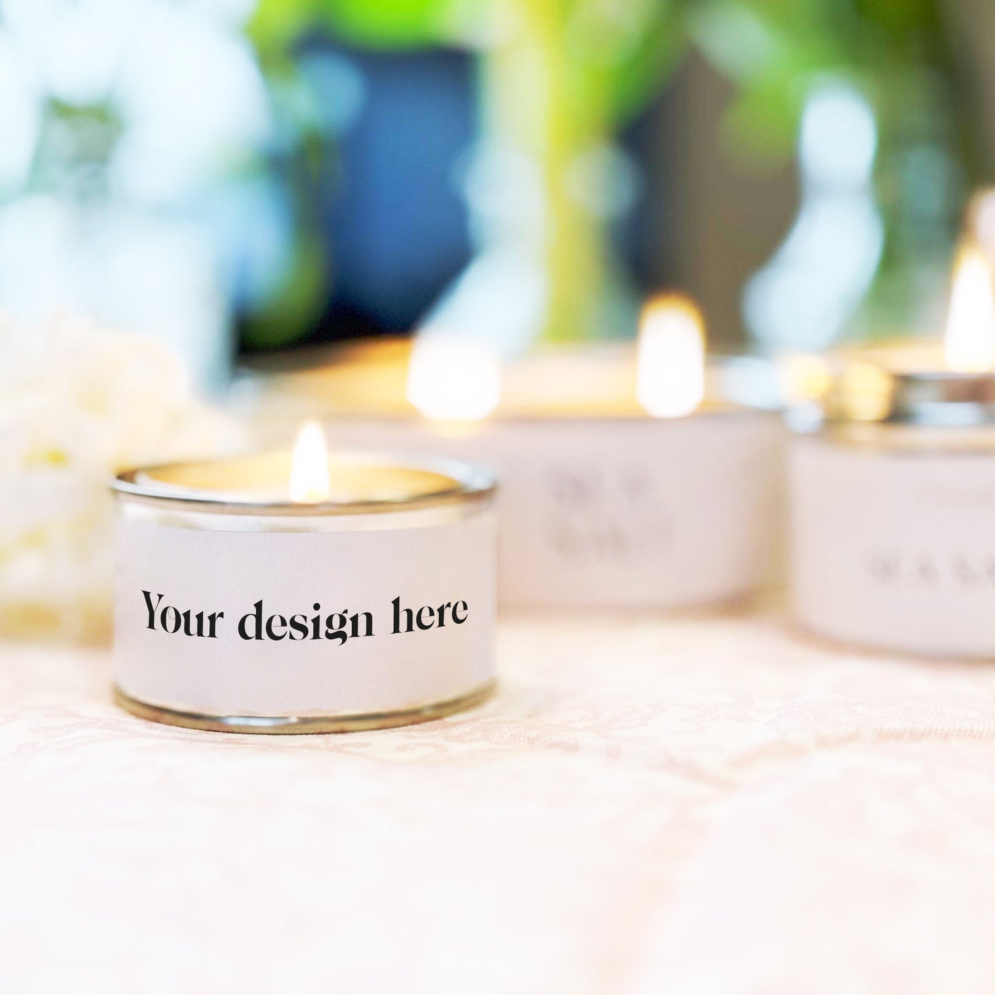 White label paint pot candles
