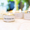 Example of bespoke candle for your wedding