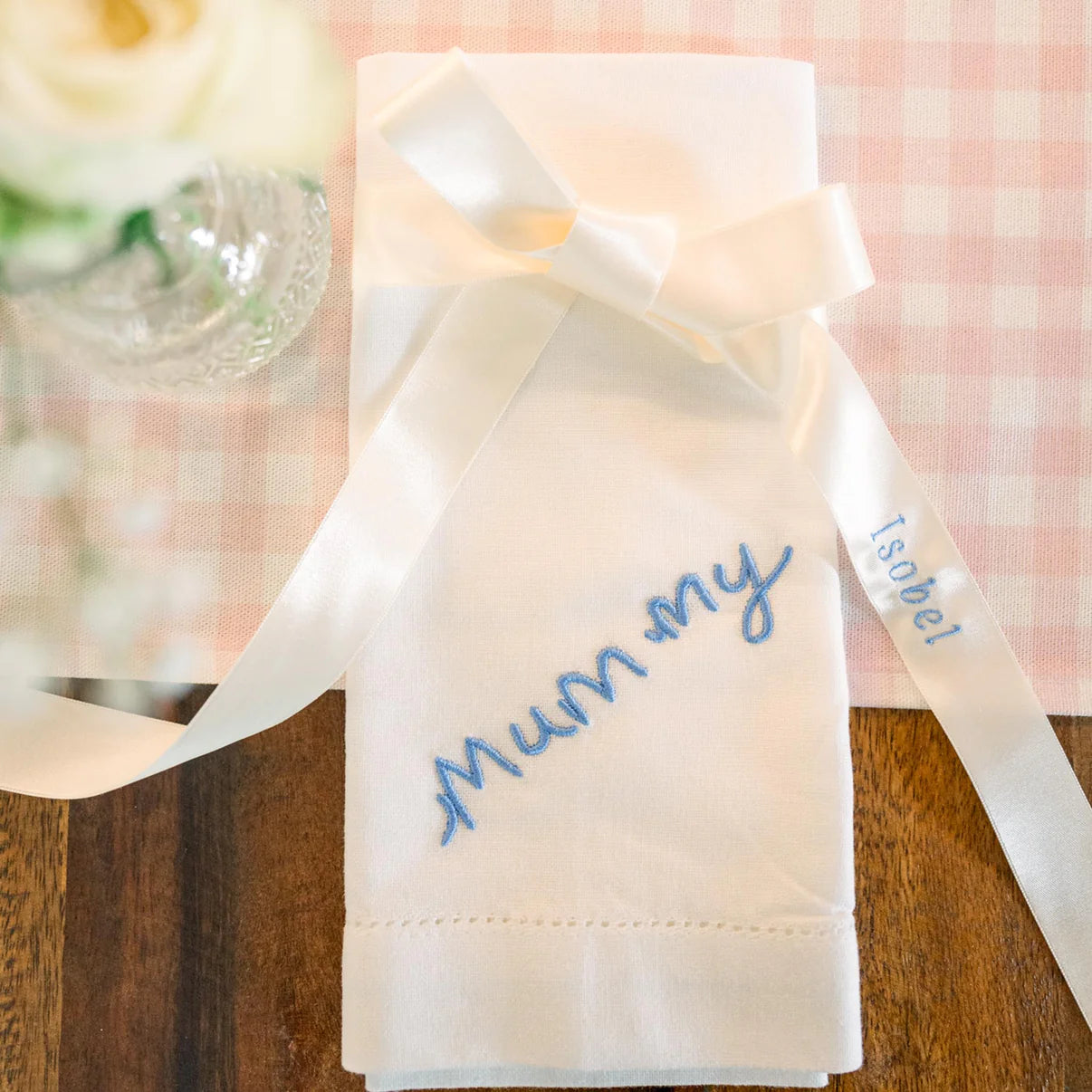 Personalised mother's day napkins