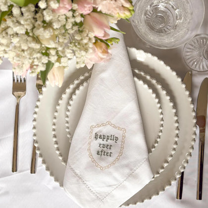 Personalised shield napkins