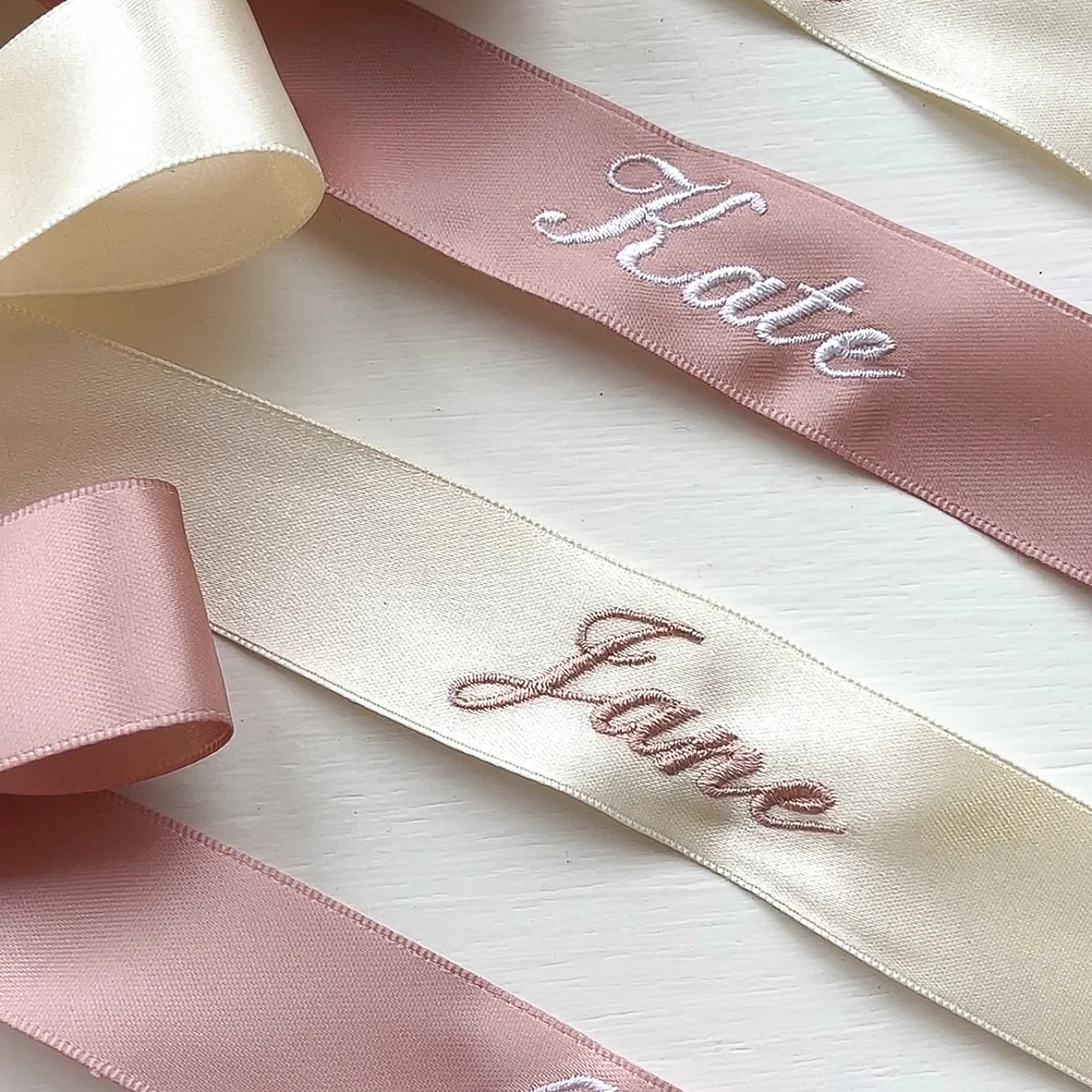 Custom satin ribbons