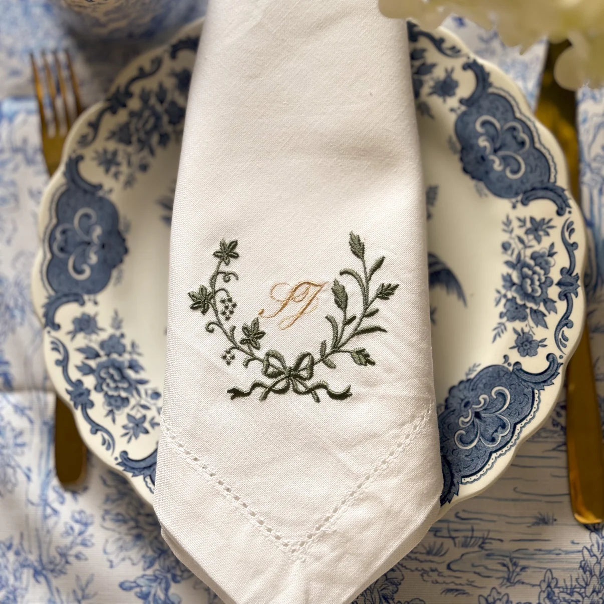 Personalised Victorian seal napkins